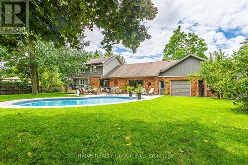 272 Chittick Crescent, Thames Centre (Dorchester), ON - Outdoor With In Ground Pool With Backyard