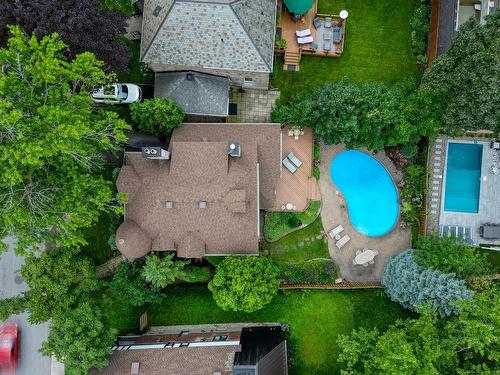 Aerial photo - 5587 Ch. Queen-Mary, Hampstead, QC - Outdoor With In Ground Pool