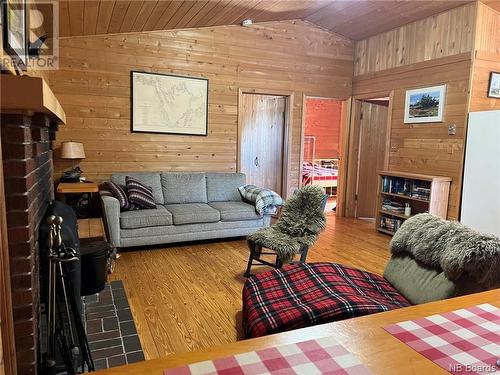 8194 Route 3, Moores Mills, NB - Indoor Photo Showing Living Room With Fireplace