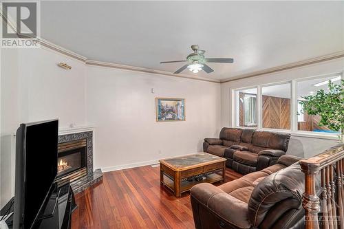 499 Newman Avenue, Ottawa, ON - Indoor Photo Showing Living Room With Fireplace