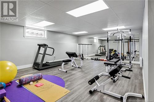 34 Bordeaux Street, Shediac, NB - Indoor Photo Showing Gym Room