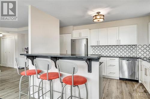 2759 Carousel Crescent Unit#904, Ottawa, ON - Indoor Photo Showing Kitchen With Stainless Steel Kitchen With Upgraded Kitchen