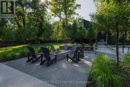 Large 6 foot fire pit - 45 Blackburn Crescent, Middlesex Centre (Kilworth), ON - Outdoor With Backyard