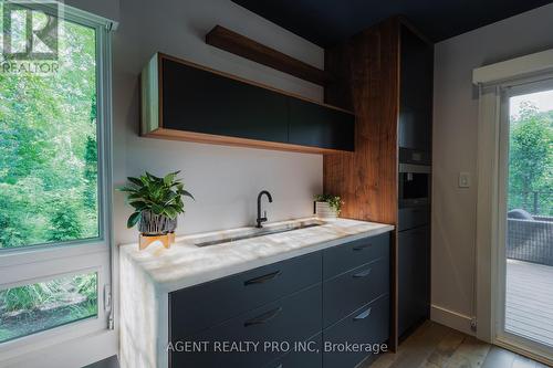 Wet bar w/t backlit counter, fridge, coffee statio - 45 Blackburn Crescent, Middlesex Centre (Kilworth), ON - Indoor