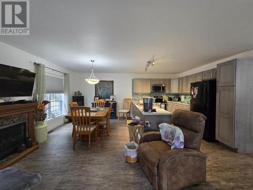 46 Huron Ave, Blind River, ON - Indoor Photo Showing Living Room With Fireplace