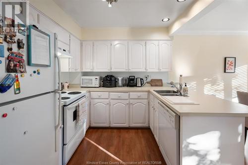 3947 Riverside Dr East Unit# 15, Windsor, ON - Indoor Photo Showing Kitchen With Double Sink