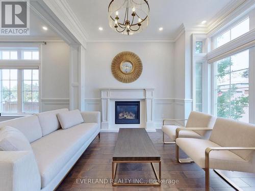 83 Ridgevale Drive, Toronto (Englemount-Lawrence), ON - Indoor Photo Showing Living Room With Fireplace