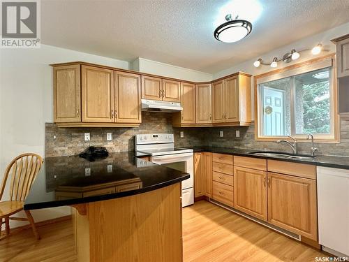 106 4451 Nicurity Drive, Regina, SK - Indoor Photo Showing Kitchen With Double Sink