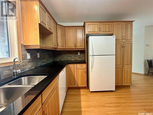 106 4451 Nicurity Drive, Regina, SK - Indoor Photo Showing Kitchen With Double Sink