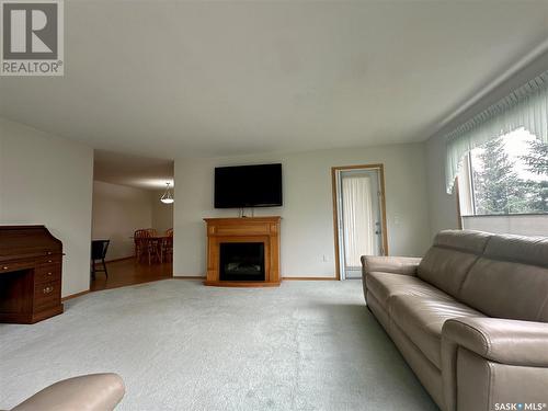 106 4451 Nicurity Drive, Regina, SK - Indoor Photo Showing Living Room With Fireplace