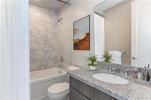 Virtually Staged - 118 King Street E|Unit #418, Hamilton, ON - Indoor Photo Showing Bathroom