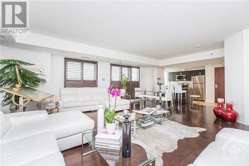 234 Rideau Street Unit#2406, Ottawa, ON - Indoor Photo Showing Living Room