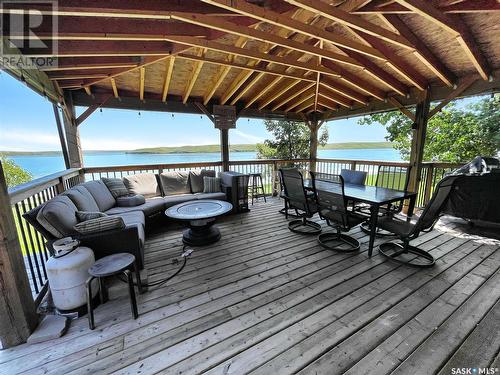 Merilee Way, Rock Ridge Rv Resort, Webb Rm No. 138, SK - Outdoor With Body Of Water With Deck Patio Veranda With Exterior