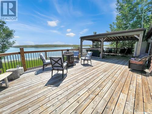 Merilee Way, Rock Ridge Rv Resort, Webb Rm No. 138, SK - Outdoor With Body Of Water With Deck Patio Veranda