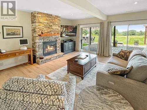 397 Wilson Road, Centre Hastings, ON - Indoor Photo Showing Living Room With Fireplace