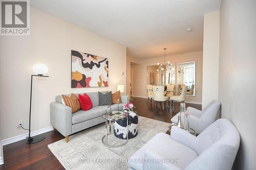 1207 - 3504 Hurontario Street, Mississauga (Fairview), ON - Indoor Photo Showing Living Room