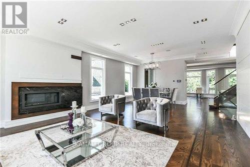 280 Poyntz Avenue, Toronto (Lansing-Westgate), ON - Indoor Photo Showing Living Room With Fireplace