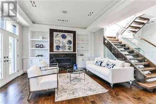 280 Poyntz Avenue, Toronto (Lansing-Westgate), ON - Indoor Photo Showing Living Room With Fireplace