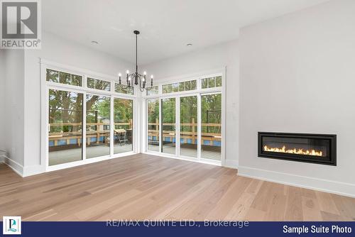 305 - 12 Clara Drive, Prince Edward County (Picton), ON - Indoor Photo Showing Living Room With Fireplace