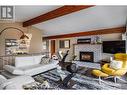 8291 Okanagan Landing Road, Vernon, BC  - Indoor Photo Showing Living Room With Fireplace 