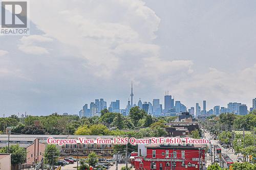 610 - 1285 Queen Street E, Toronto (Greenwood-Coxwell), ON - Outdoor With View