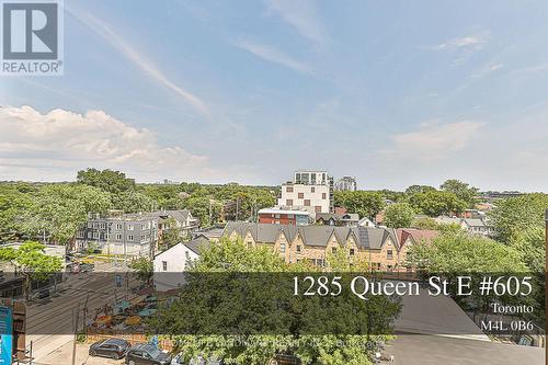 605 - 1285 Queen Street E, Toronto (Greenwood-Coxwell), ON - Outdoor With View