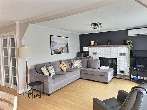 Living room - 14 Rue St-Jean-Batiste S., Ville-Marie, QC - Indoor Photo Showing Living Room With Fireplace