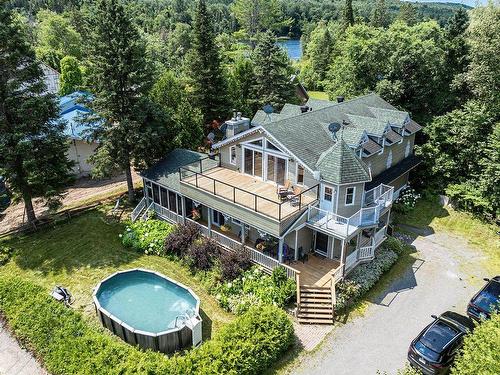 Aerial photo - 3684 Av. De La Pastorale, Rawdon, QC - Outdoor With Above Ground Pool