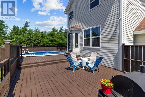 14 Western Island Pond Drive, Torbay, NL - Outdoor With Above Ground Pool With Deck Patio Veranda With Exterior