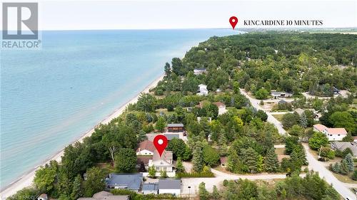 Location between Point Clark and Kincardine - 46 Bell Drive, Huron-Kinloss, ON - Outdoor With Body Of Water With View