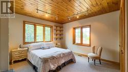 Bedroom 2 overlooks the lake. - 