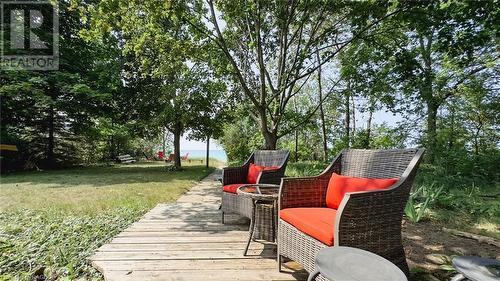 Spacious deck in the backyard. - 46 Bell Drive, Huron-Kinloss, ON - Outdoor With Deck Patio Veranda