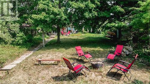 Firepit area. - 46 Bell Drive, Huron-Kinloss, ON - Outdoor