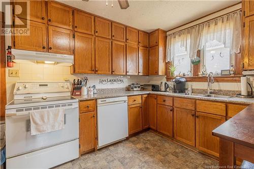 1105 Main Street, Sussex Corner, NB - Indoor Photo Showing Kitchen With Double Sink