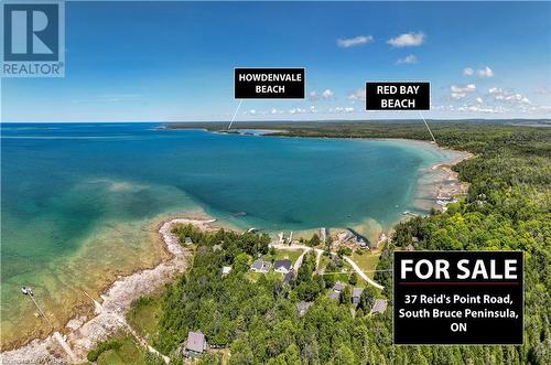 37 Reid'S Pt Rd, South Bruce Peninsula, ON - Outdoor With Body Of Water With View