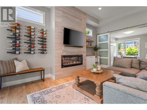 49 Forest Edge Drive, Kelowna, BC - Indoor Photo Showing Living Room With Fireplace