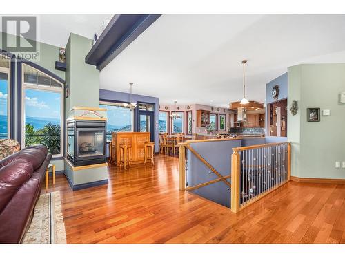 9265 Kokanee Road, Vernon, BC - Indoor Photo Showing Living Room With Fireplace