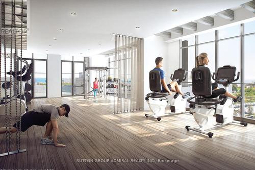 1707 - 70 Annie Craig Drive, Toronto, ON - Indoor Photo Showing Gym Room