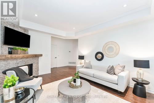 739 Nashville Road, Vaughan, ON - Indoor Photo Showing Living Room With Fireplace