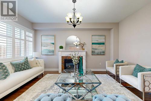 1061 Warby Trail N, Newmarket, ON - Indoor Photo Showing Living Room With Fireplace