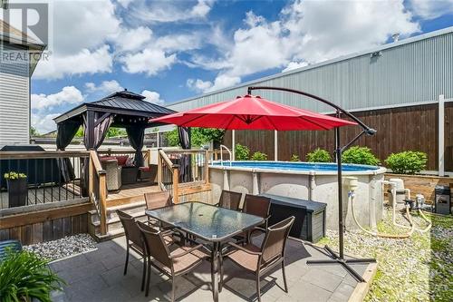 138 Montargis Circle, Ottawa, ON - Outdoor With Above Ground Pool With Deck Patio Veranda