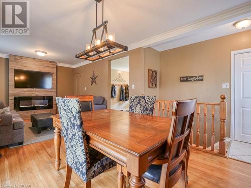 203 Orchard Road, Woodstock, ON - Indoor Photo Showing Dining Room With Fireplace