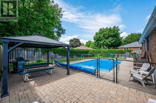 153 Anne Boulevard, Milton, ON - Outdoor With In Ground Pool With Backyard