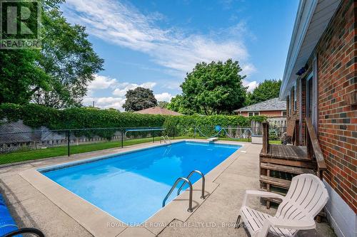 153 Anne Boulevard, Milton, ON - Outdoor With In Ground Pool With Backyard