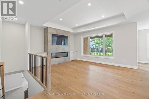 483 Motz Boulevard, South Huron (Exeter), ON - Indoor Photo Showing Other Room With Fireplace