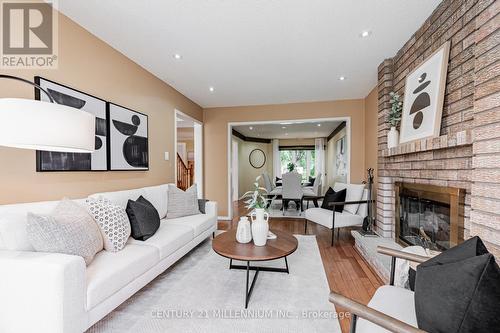 16 Brownridge Court, Brampton, ON - Indoor Photo Showing Living Room With Fireplace