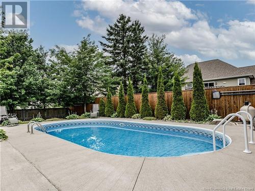 47 Gillespie, Dieppe, NB - Outdoor With In Ground Pool With Deck Patio Veranda With Backyard