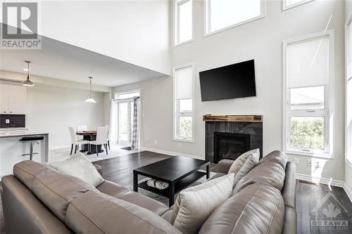 732 Namur Street, Embrun, ON - Indoor Photo Showing Living Room With Fireplace