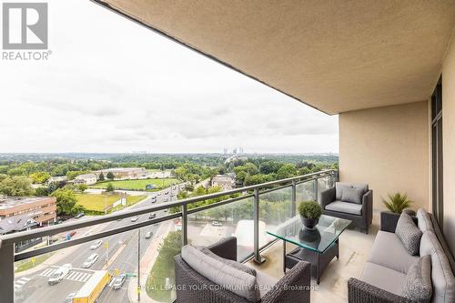 1106 - 7730 Kipling Avenue, Vaughan (Vaughan Grove), ON - Outdoor With Balcony With View With Exterior