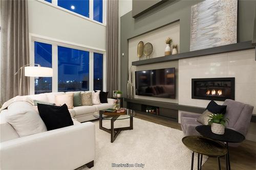 196 North Haven Way, West St Paul, MB - Indoor Photo Showing Living Room With Fireplace